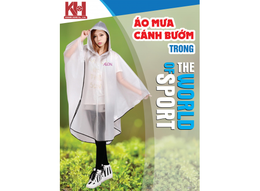 ÁO MƯA CÁNH BƯỚM TRONG